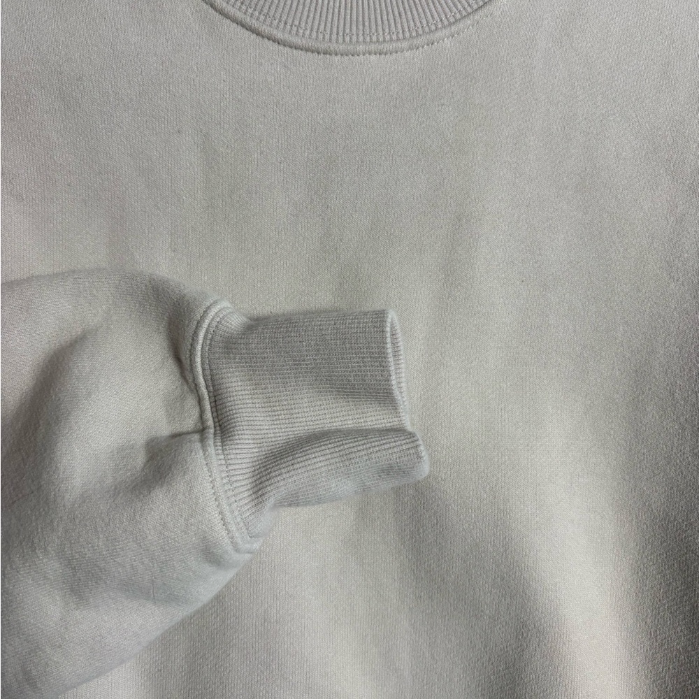Aritzia TNA Cozy Fleece Perfect Crew Marcona Beige XS - Picture 9 of 14